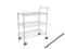 Wózek kelnerski chromowany 60x45x90 na kółkach