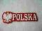 NAPIS POLSKA Z ORŁEM PRASOWANKA NA EURO 2012