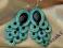 SUTASZ ~~~~  KOLCZYKI ~~~~  TURKUS  I  ECRU