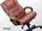 STYLOWY NOWOCZESNY FOTEL SKÓRA BRĄZOWY EAGO 9609