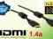 Kabel HDMI 1,5m 1.4a GOLD ethernet FullHD 3D FILTR