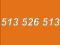 513 526 513 złoty, platynowy numer pre-paid Orange