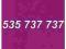 535 737 737 złoty, platynowy numer pre-paid Play