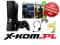 Konsola XBOX 360 SLIM 250GB+2GRY+XBL 3m+SŁUCHAWKA