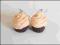 Kolczyki z modeliny fimo, cupcake, babeczka, babka
