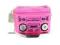 Saszetka Fydelity z głośnikami do MP3 Mini Pink