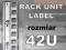Taśmy samoprzylepne rack unit do szaf rack 42U