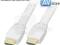Kabel HDMI płaski biały 1.3b Lindy 41161 1m