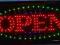 TABLICA DIODOWA LED Z NAPISEM   "OPEN"