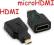 Adapter HDMI - micro HDMI M-F mikroHDMI 1381-7 Ldz