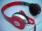 Słuchawki Monster Beats by dr.dre, czerwone, nowe