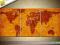 * OBRAZ 75x35 - MAPA ŚWIATA - OBRAZY HITY  ARTWENA