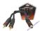 ADAPTER PRZEWÓD GNIAZDO RCA  2 X WTYK RCA CHINCH