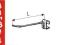 Akcesoria ShopLine wieszak pojedynczy RD843C L-30