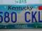 Kentucky : tablica rejestracyjna z USA