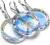 Swarovski komplet AURORA 20mm SREBRO CERTYFIKAT