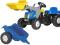 Traktor + przyczepa + ŁYŻKA Rolly Toys New Holland