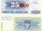 Bośnia i Her. 25.000 Dinara 15.10.1993 P-54b UNC