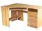 MAGNAT -Biurko Sosnowe narożne - CEZAR kolor Sosna