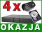 MONITORING 4 x KAMERY IR REJESTRATOR DVS PŃ SKLEP