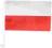 Kibicuj!! FLAGA SAMOCHODOWA POLSKI 30x46 Euro 2012
