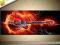 * OBRAZ 100x40 - GITARA - OBRAZY W OGNIU  ARTWENA