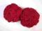 Ciemnoczerwony akrylowy moher, włóczka 190g (4411)