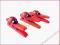 ŚLICZNE,CZERWONE BIEDRONKI NA SPINACZU 6 sztuk