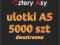 ULOTKI A5 5000szt DWUSTRONNE - PROJEKT GRATIS 24H