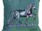 AMIGO Poduszka jasiek z kłusującym koniem turkus
