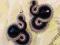 Kolczyki sutasz,soutache, swarovski, hand made.
