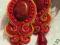 Kolczyki sutasz,soutache, jedwabne nici, koral