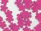 SCRAPKI KWIATY KWIATKI RÓŻ 1,6 CM OKAZJA 120 SZT