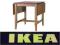 Ikea LEKSVIK Stół z opuszcz blatem, bejca patynowa