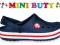 CROCS CROCBAND KLAPKI 21-22 NAVY 4/5 MINIBUTY