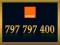 ZŁOTY NUMER _____ 797 797 400 _____  ORANGE F.VAT