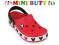 CROCS MICKEY II KLAPKI 23-24 CZERWONE 6/7 MINIBUTY