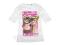 kids BY LINDEX ecru bluzka FOREVER PURRRRRFE r.128