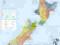 Mapa Nowa Zelandia - plakat 61x91,5 cm
