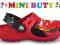 CROCS CARS 2 KLAPKI 25-26 CZERWONE 8/9 MINIBUTY