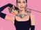Audrey Hepburn (Pink) - plakat 40x50cm