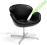 Fotel Swan insp. projektem Arne Jacobsen czarny