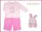 BHS BAMBINI KOMPLET, DRES ZAJĄCZEK, 12-18 M. 86 CM