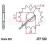 Zębatka przednia JTF520 Kawasaki Suzuki Triumph