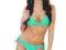 RB138 ZIELONE BIKINI USZTYWNIANY BIUSTONOSZ L/C