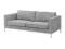 KARLSTAD Sofa trzyosobowa - szara/chrom!! IKEA