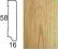Kasolik 1mb Drewniana Listwa Lita Dąb Cokół 58mm