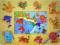 PUZZLE DREWNIANE ZWIERZĄTKA UKŁADANKA Z UCHWYTAMI