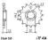 IR ZEBATKA przednia 14 SUZUKI GN400 GN 400 L 80-82