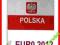 POLSKA FLAGA SAMOCHODOWA 47x30 cm EURO 2012 AUTO